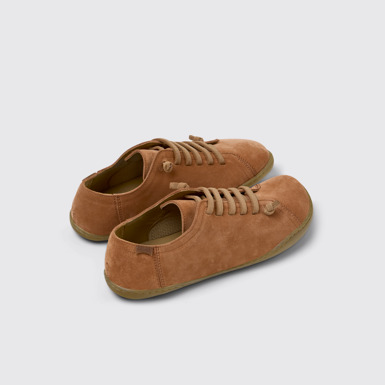 Back view of Peu Red Nubuck Shoe for Women.