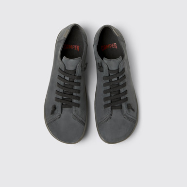 Peu Zapato de piel gris para mujer.
