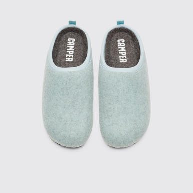 Overhead view of Wabi Blue Slippers for Women