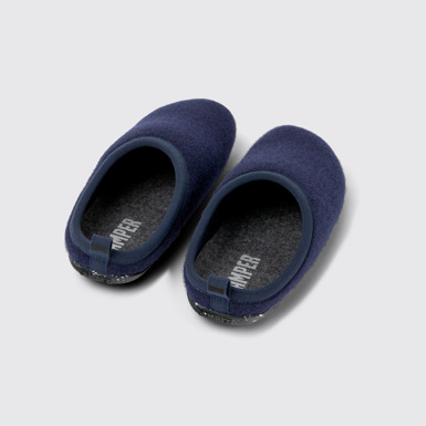 Wabi Pantuflas azules para mujer