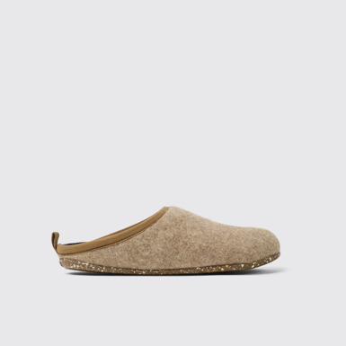 Side view of Wabi Brown Slippers for Women