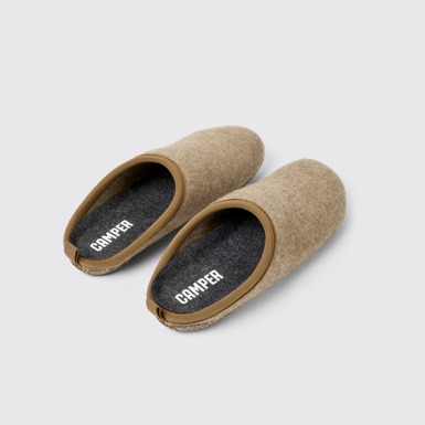 Back view of Wabi Brown Slippers for Women