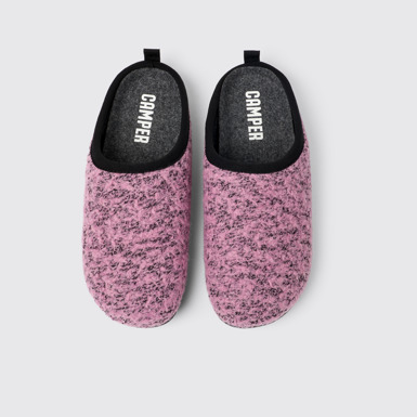 Overhead view of Wabi Pink Slippers for Women