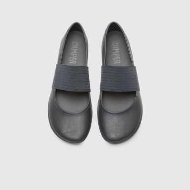 Overhead view of Right Blue Ballerinas for Women