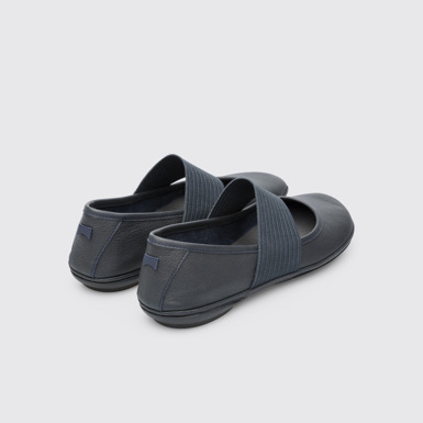 Back view of Right Blue Ballerinas for Women