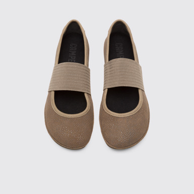 Overhead view of Right Grey Ballerinas for Women