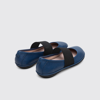 Back view of Right Blue Ballerinas for Women