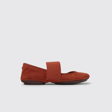 Right Zapatos de piel rojos para mujer
