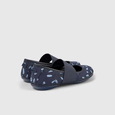 Right Balerinas multicolores de nobuk y piel para mujer