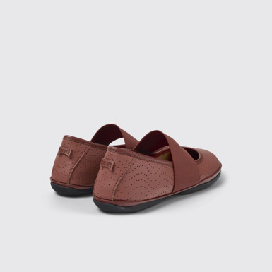 Right Merceditas de piel rojas para mujer