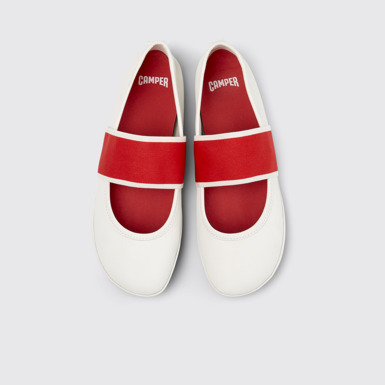 Right Nina Weiße Lederballerinas Für Damen.