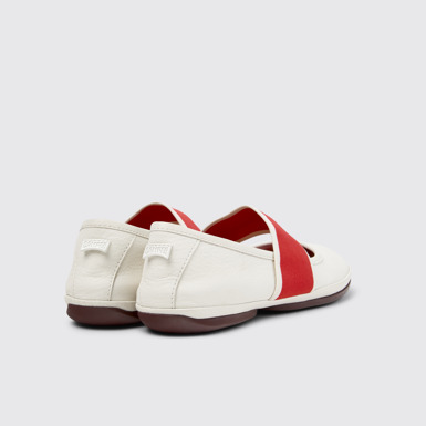 Right Nina Weiße Lederballerinas Für Damen.