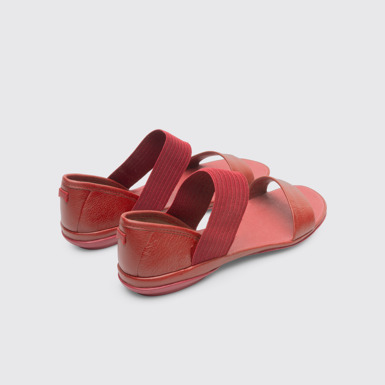 Back view of Right Red Sandals for Women