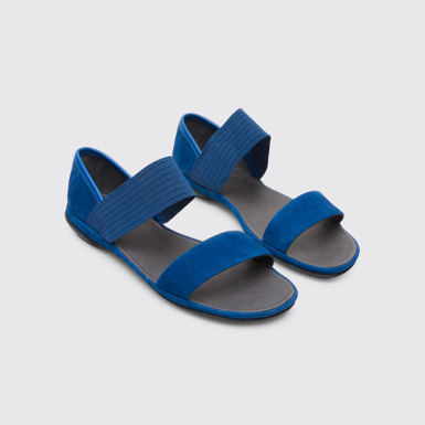 Front view of Right Blue Sandals for Women
