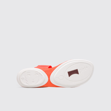 The sole of Right Orange Sandals for Women