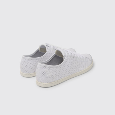 Back view of Uno White Sneakers for Women
