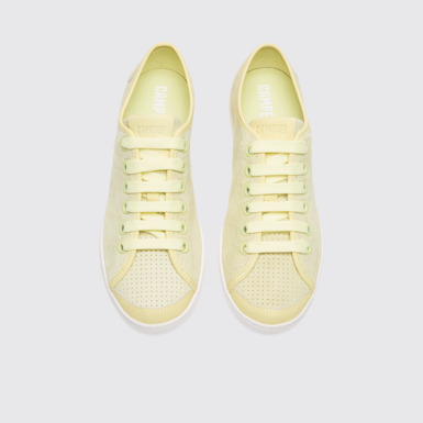 Overhead view of Uno Yellow Sneakers for Women