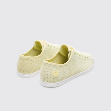 Back view of Uno Yellow Sneakers for Women