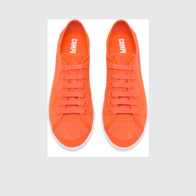 Overhead view of Uno Orange Sneakers for Women