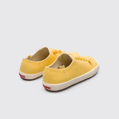 Back view of Peu Rambla Yellow sneaker for women