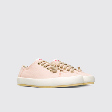 Front view of Peu Rambla Pink sneaker for women
