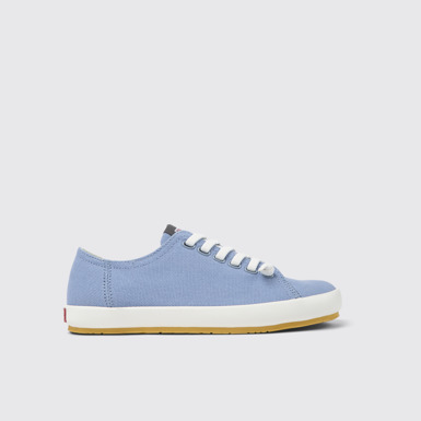 Peu Rambla Sneaker de tejido azul para mujer