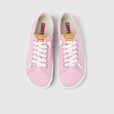 Peu Rambla Sneaker de teixit de color rosa per a dona