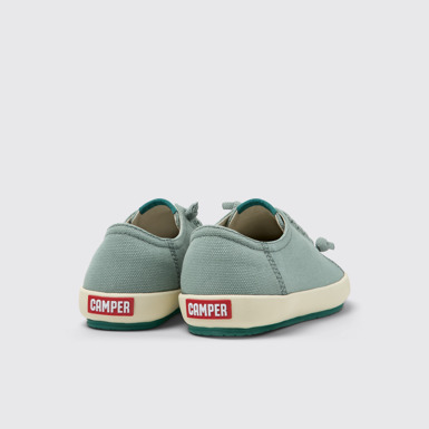 Back view of Peu Rambla Green Recycled Cotton Sneakers for Women.