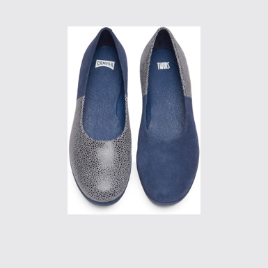 Overhead view of Twins Multicolor Platforms / Wedges for Women