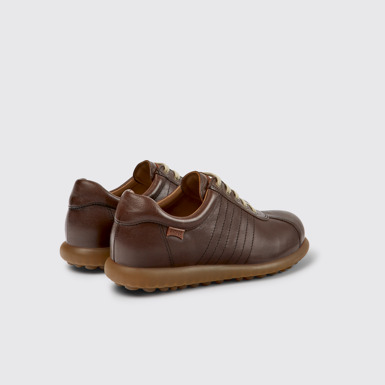 Back view of Pelotas Dark brown shoe for women