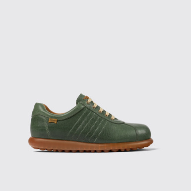 Pelotas Chaussures en cuir tanné végétal vert pour femme