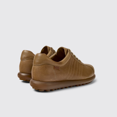 Back view of Pelotas Brown Leather Shoe for Women