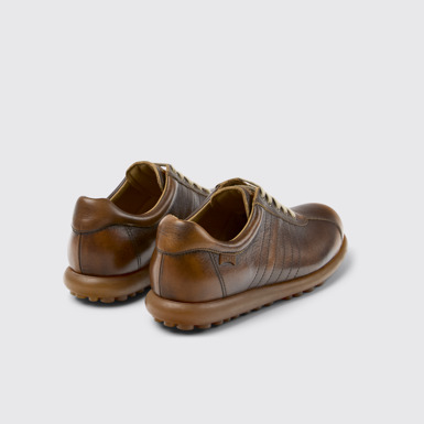 Back view of Pelotas Brown Leather Women's Shoe.