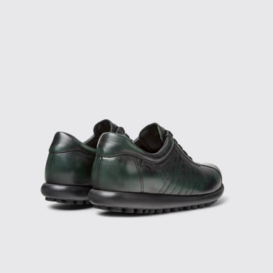 Back view of Pelotas Black Leather Shoes for Women.