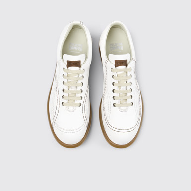 Twins Zapatos de piel blancos para mujer.