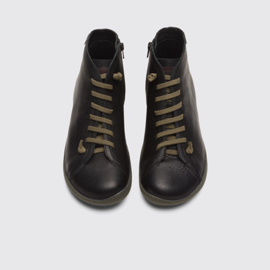 Overhead view of Peu Black Ankle Boots for Men