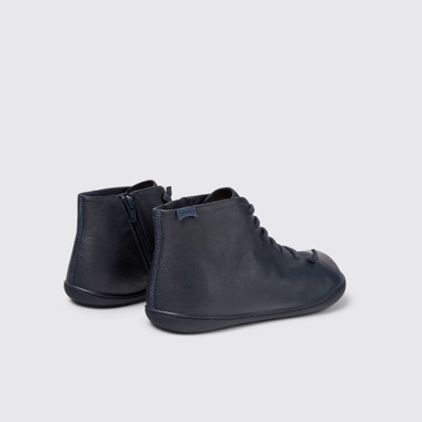 Peu Botines azules de piel para hombre