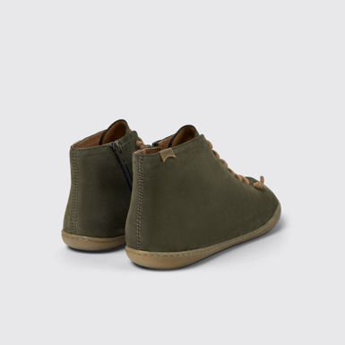 Peu Bottines en nubuck vert pour homme