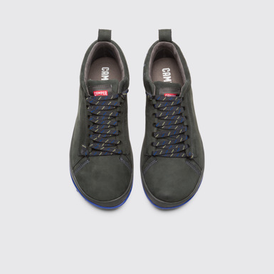 Overhead view of Peu Pista Grey Ankle Boots for Men