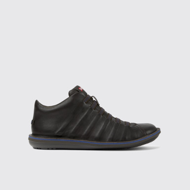 Beetle Botines café oscuro de piel para hombre