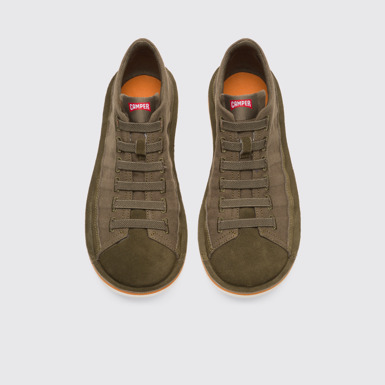 Overhead view of Beetle Men’s green Sneakers