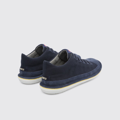 Back view of Beetle Blue boot for men