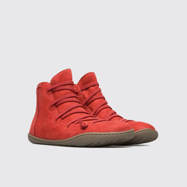 Front view of Peu Red Ankle Boots for Women