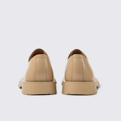 Back view of MIL 1978 Beige leather shoes