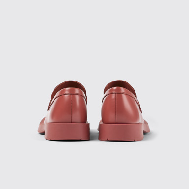Back view of MIL 1978 Red Leather Moccasin