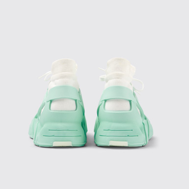 Back view of Tossu Light green caged sneakers