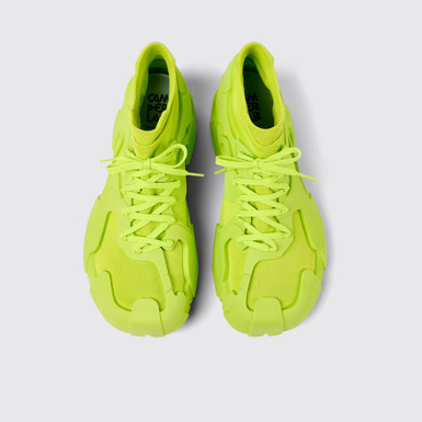 Overhead view of Tossu Green Synthetic Sneaker