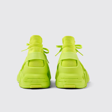 Back view of Tossu Green Synthetic Sneaker