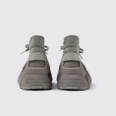 Back view of Tossu Grey Synthetic Sneaker