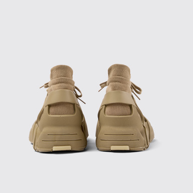 Back view of Tossu Beige Caged Sneakers